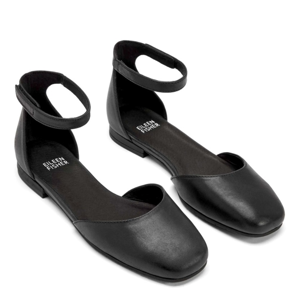 Eileen Fisher Sue-Le Leather Ballet Flats